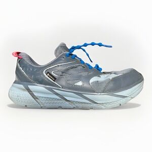 Hoka One One Clifton L GTX Men's Size‎ 7 Womens 8 Running Shoes Blue Leather